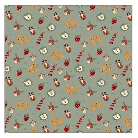 Wild Forest Friends  Square Satin Scarf (36  x 36 ) from ArtsNow.com Front