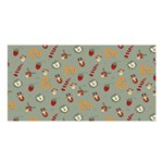 Wild Forest Friends  Satin Shawl 45  x 80 