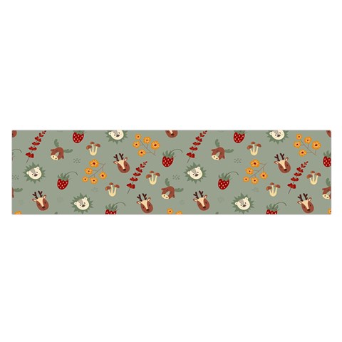 Wild Forest Friends  Oblong Satin Scarf (16  x 60 ) from ArtsNow.com Front