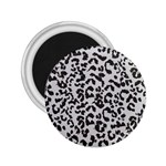 Leopard print gray theme 2.25  Magnet