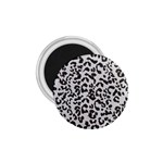 Leopard print gray theme 1.75  Magnet