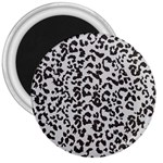 Leopard print gray theme 3  Magnet