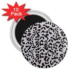 Leopard print gray theme 2.25  Magnet (10 pack)