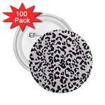 Leopard print gray theme 2.25  Button (100 pack)