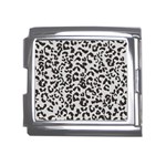 Leopard print gray theme Mega Link Italian Charm (18mm)