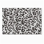 Leopard print gray theme Postcard 4 x 6  (Pkg of 10)