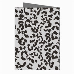 Leopard print gray theme Greeting Cards (Pkg of 8) from ArtsNow.com Right