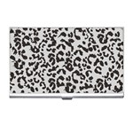 Leopard print gray theme Business Card Holder