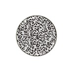 Leopard print gray theme Hat Clip Ball Marker