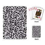 Leopard print gray theme Playing Cards Single Design (Rectangle)