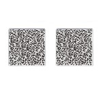 Leopard print gray theme Cufflinks (Square)