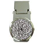 Leopard print gray theme Money Clip Watch