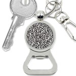 Leopard print gray theme Bottle Opener Key Chain