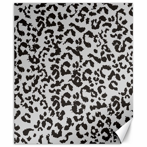 Leopard print gray theme Canvas 8  x 10  from ArtsNow.com 8.15 x9.66  Canvas - 1