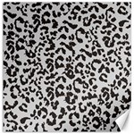 Leopard print gray theme Canvas 12  x 12 