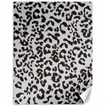 Leopard print gray theme Canvas 12  x 16 