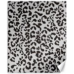 Leopard print gray theme Canvas 16  x 20 