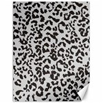 Leopard print gray theme Canvas 18  x 24 