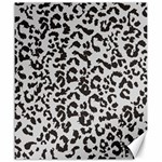 Leopard print gray theme Canvas 20  x 24 