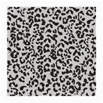 Leopard print gray theme Medium Glasses Cloth