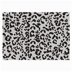 Leopard print gray theme Large Glasses Cloth