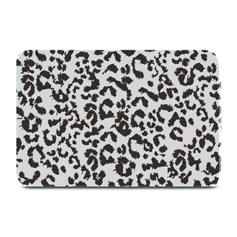 Leopard print gray theme Plate Mat from ArtsNow.com 18 x12  Plate Mat