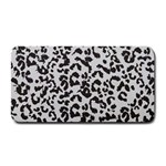 Leopard print gray theme Medium Bar Mat