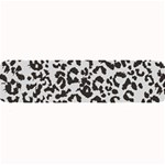 Leopard print gray theme Large Bar Mat