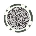 Leopard print gray theme Poker Chip Card Guard