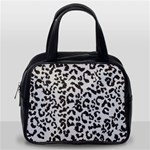 Leopard print gray theme Classic Handbag (One Side)