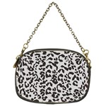 Leopard print gray theme Chain Purse (One Side)