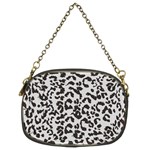 Leopard print gray theme Chain Purse (Two Sides)