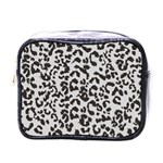 Leopard print gray theme Mini Toiletries Bag (One Side)