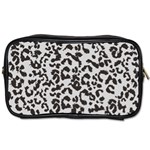 Leopard print gray theme Toiletries Bag (One Side)