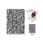 Leopard print gray theme Playing Cards Single Design (Mini)