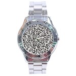 Leopard print gray theme Stainless Steel Analogue Watch