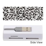 Leopard print gray theme Memory Card Reader (Stick)