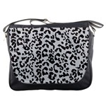 Leopard print gray theme Messenger Bag