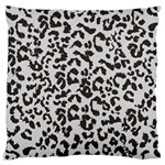 Leopard print gray theme Large Cushion Case (One Side)