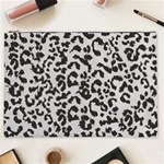 Leopard print gray theme Cosmetic Bag (XXL)