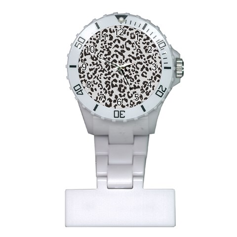 Leopard print gray theme Plastic Nurses Watch from ArtsNow.com Front