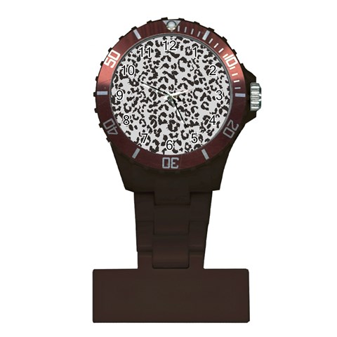 Leopard print gray theme Plastic Nurses Watch from ArtsNow.com Front