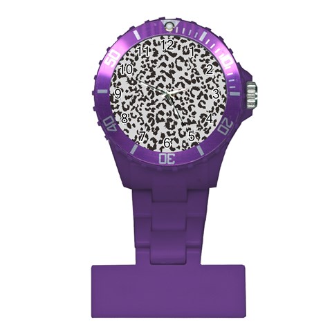 Leopard print gray theme Plastic Nurses Watch from ArtsNow.com Front