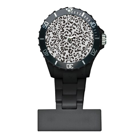 Leopard print gray theme Plastic Nurses Watch from ArtsNow.com Front