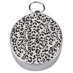 Leopard print gray theme Silver Compass