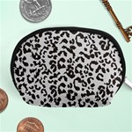 Leopard print gray theme Accessory Pouch (Medium)