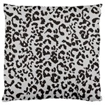 Leopard print gray theme Standard Flano Cushion Case (Two Sides)