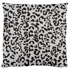 Leopard print gray theme Large Flano Cushion Case (Two Sides) from ArtsNow.com Back