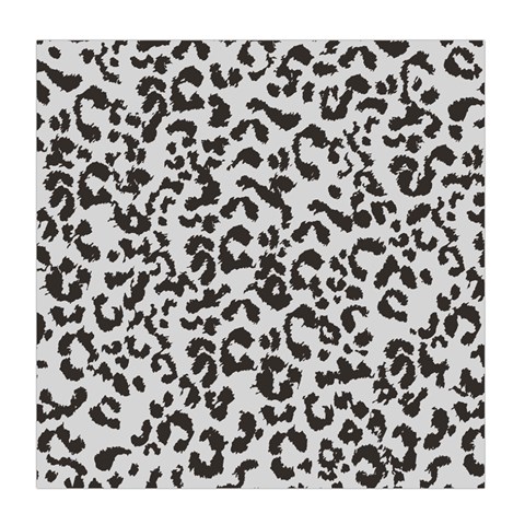 Leopard print gray theme Duvet Cover (Queen Size) from ArtsNow.com Front