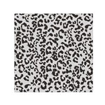 Leopard print gray theme Square Satin Scarf (30  x 30 )